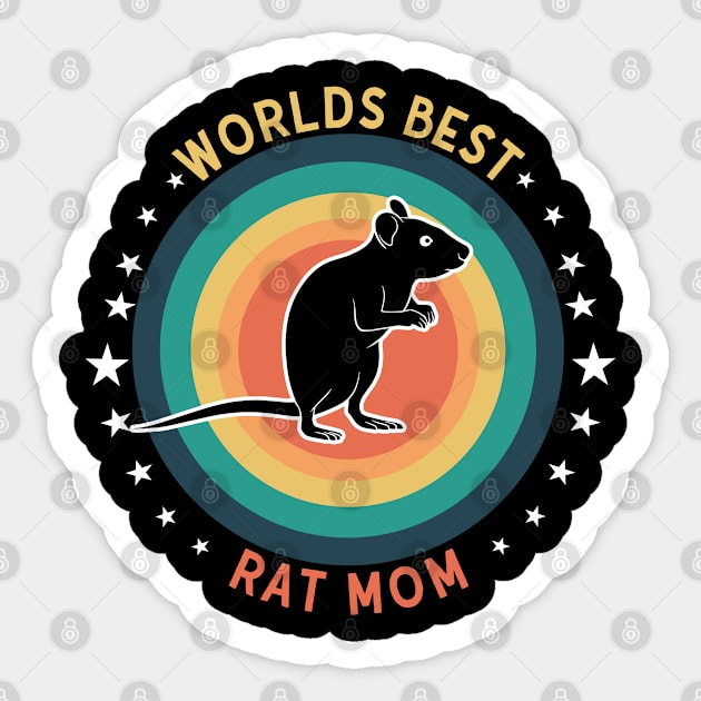 Rat - Rat Mom Sticker by Kudostees